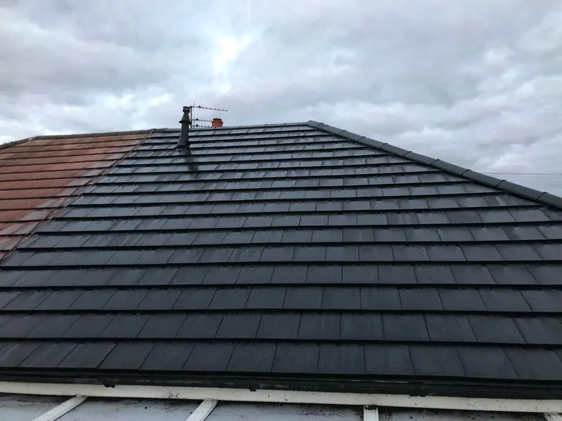 New tiled roof